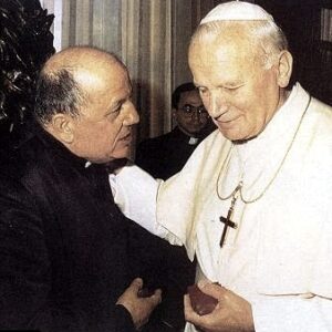 P. Stefanno Gobbi y San Juan Pablo II